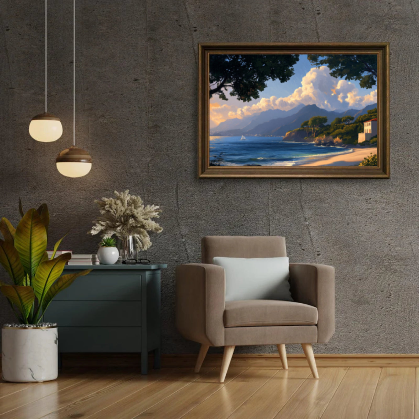 Diamantmaleri - Fred ved havet