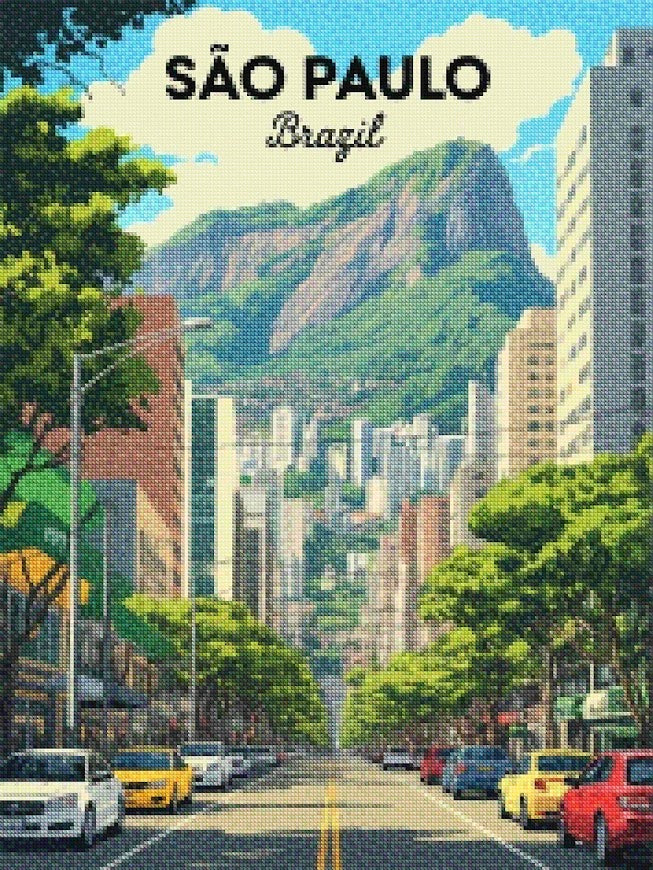 Diamantmaling - São Paulo, Brasilien