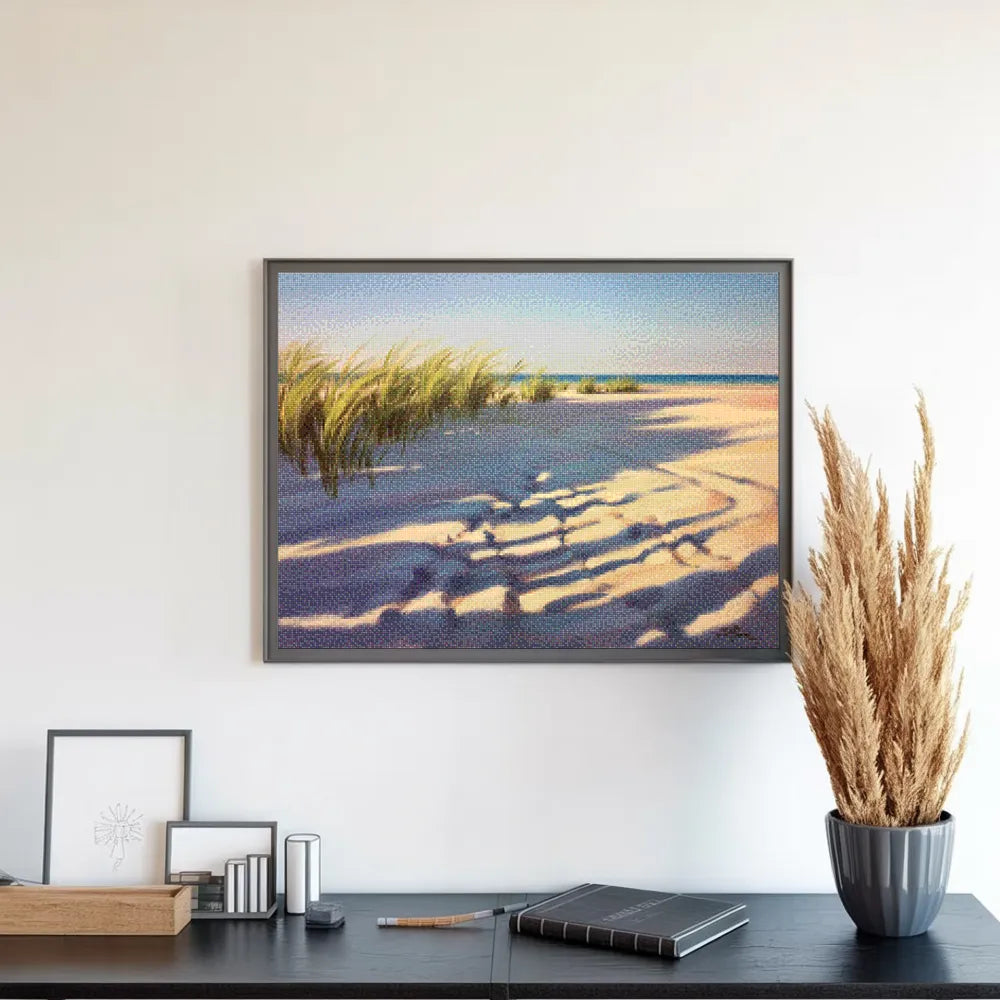 Diamantmaling - Skygger i sand