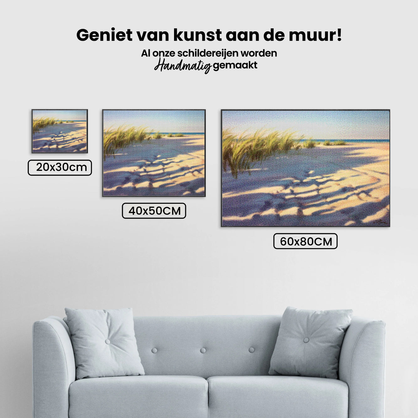 Diamantmaling - Skygger i sand