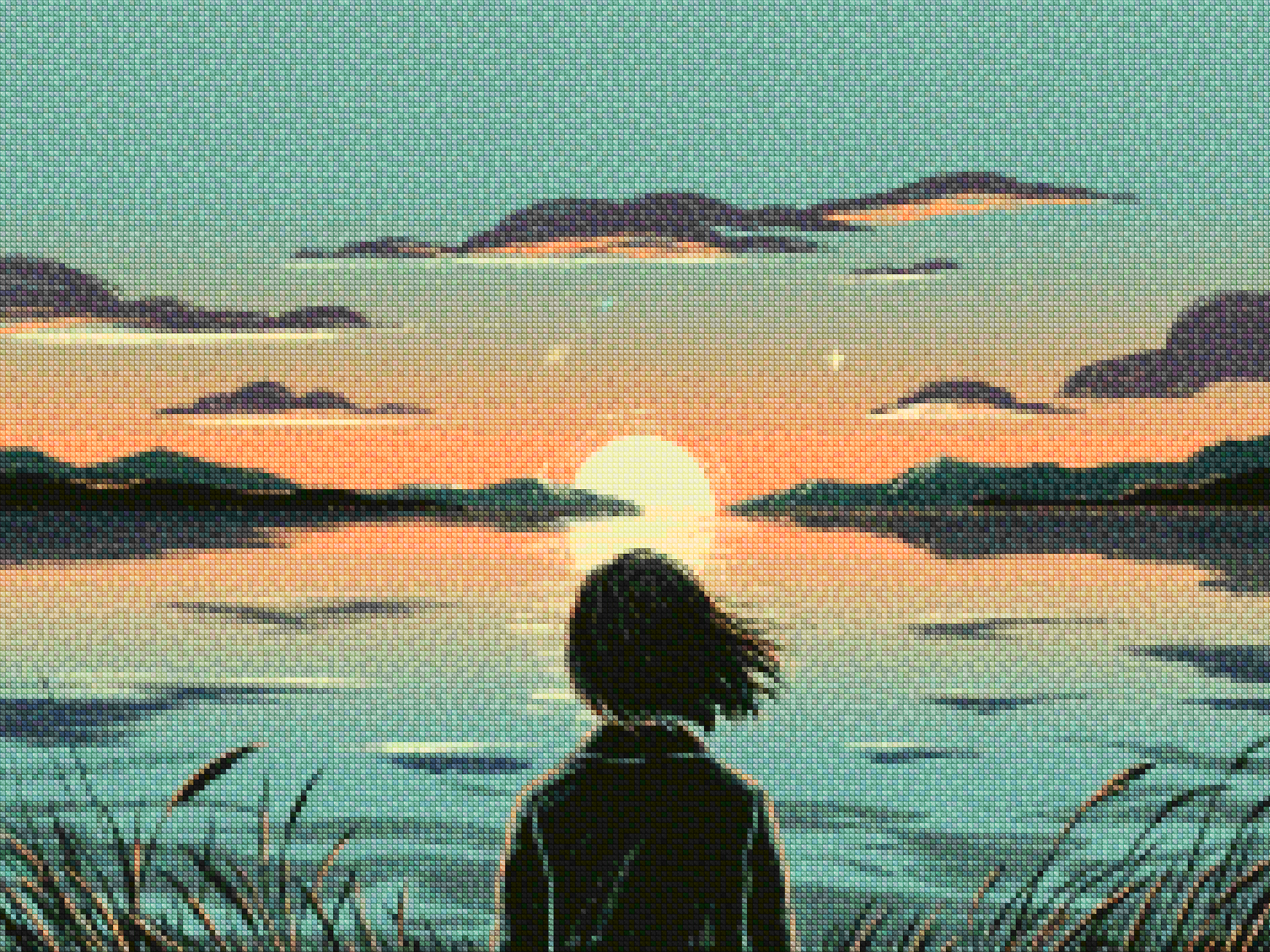 Diamantmaling - Tusmørkerefleksioner