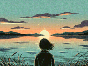 Diamantmaling - Tusmørkerefleksioner