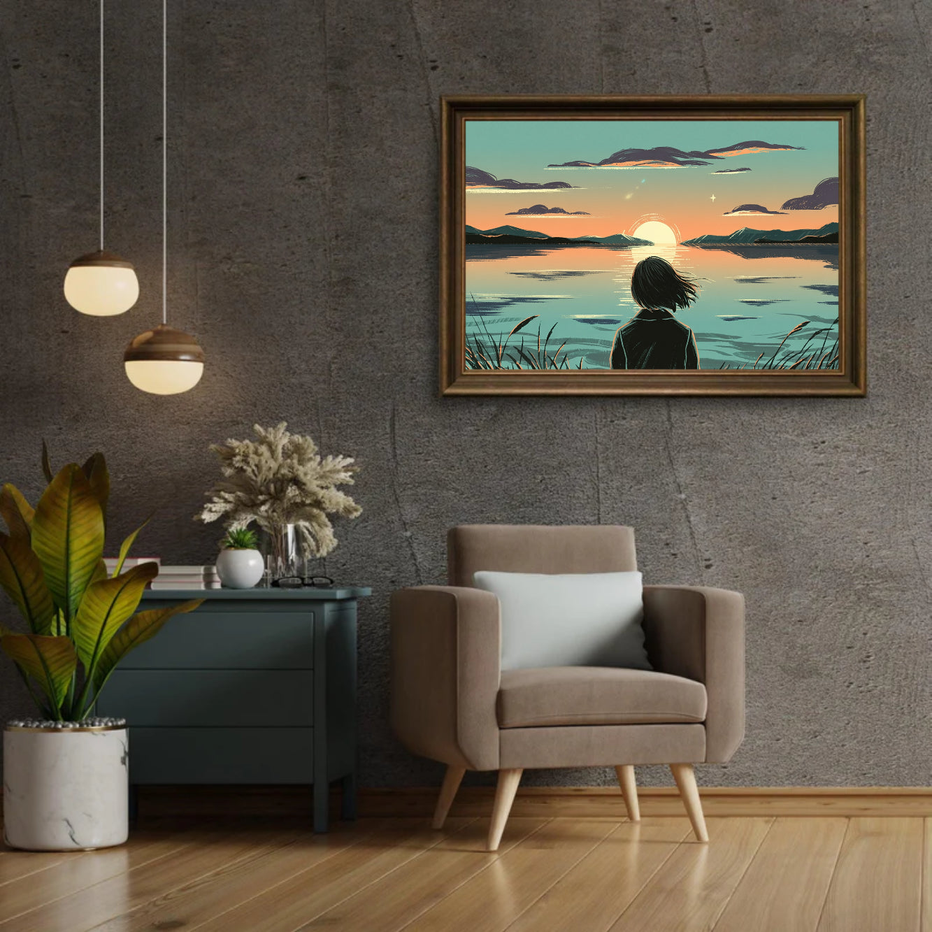 Diamantmaling - Tusmørkerefleksioner