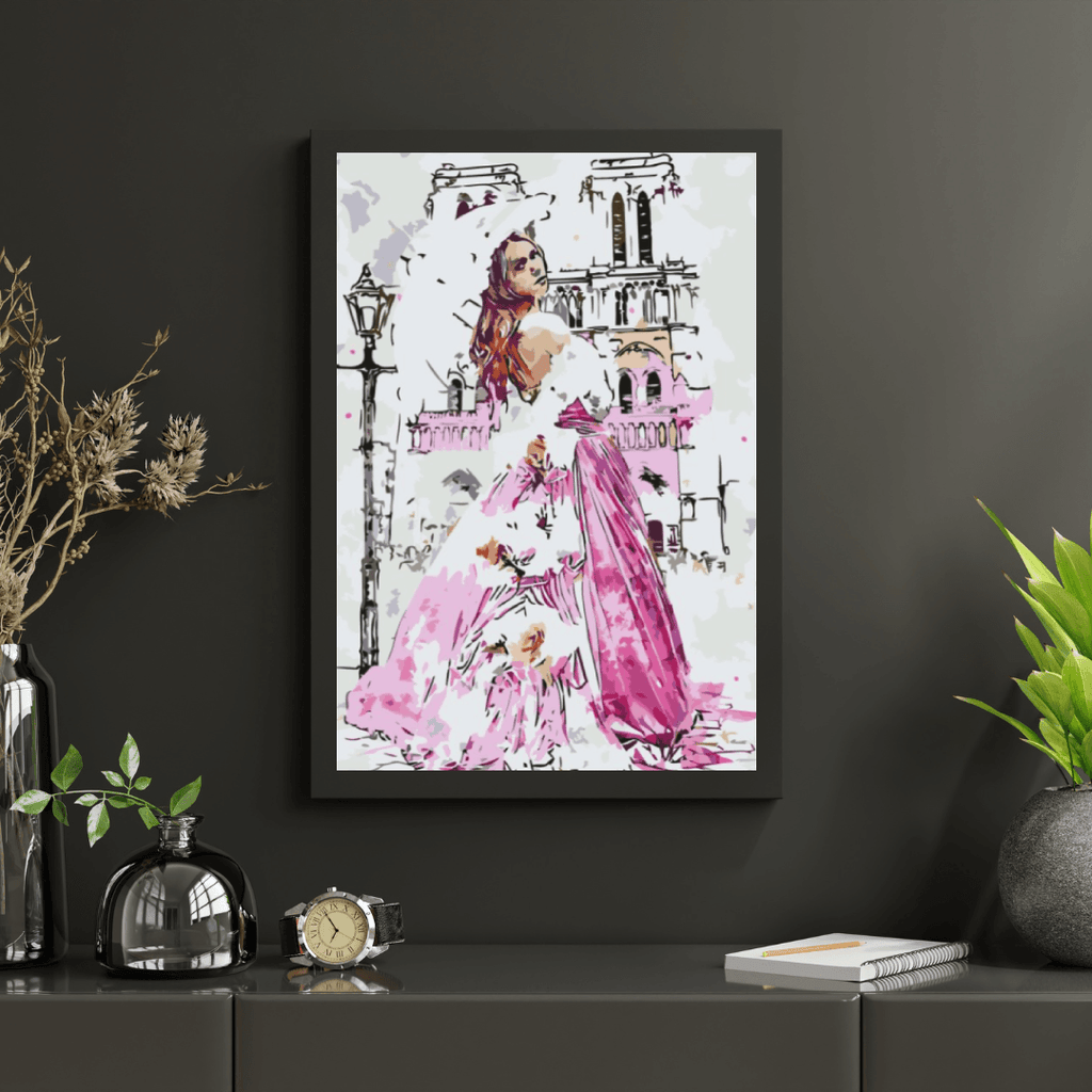 Diamantmaleri - Skønhed i Notre Dame-katedralen - SEOS Shop ®