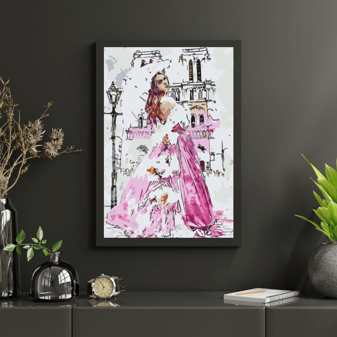 Diamantmaleri - Skønhed i Notre Dame-katedralen - SEOS Shop ®