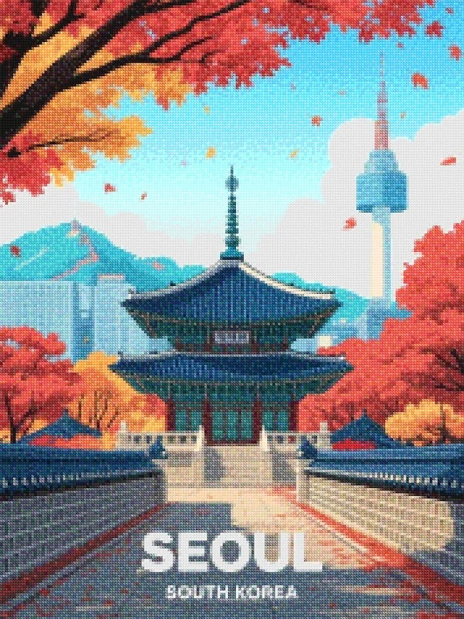 Diamantmaling - Seoul, Sydkorea