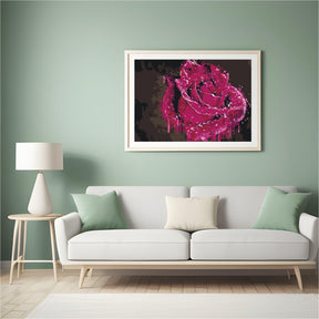 Diamantmaleri - Dekorativ rose - SEOS Shop ®
