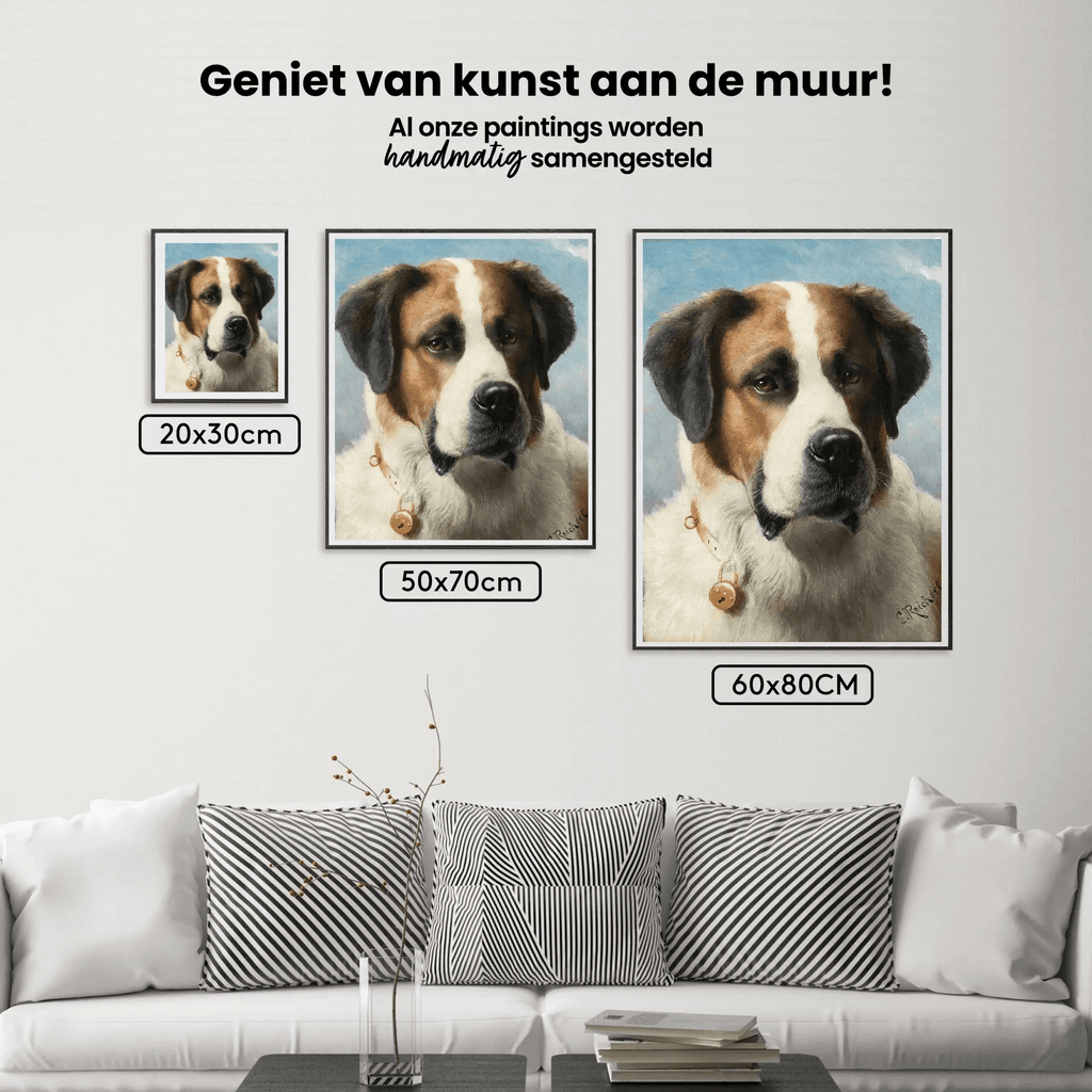 Diamantmaleri - Sankt Bernhardsmaleri: Hund