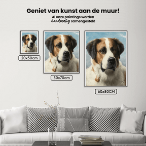 Diamantmaleri - Sankt Bernhardsmaleri: Hund