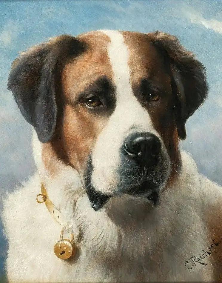 Diamantmaleri - Sankt Bernhardsmaleri: Hund