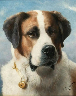 Diamantmaleri - Sankt Bernhardsmaleri: Hund