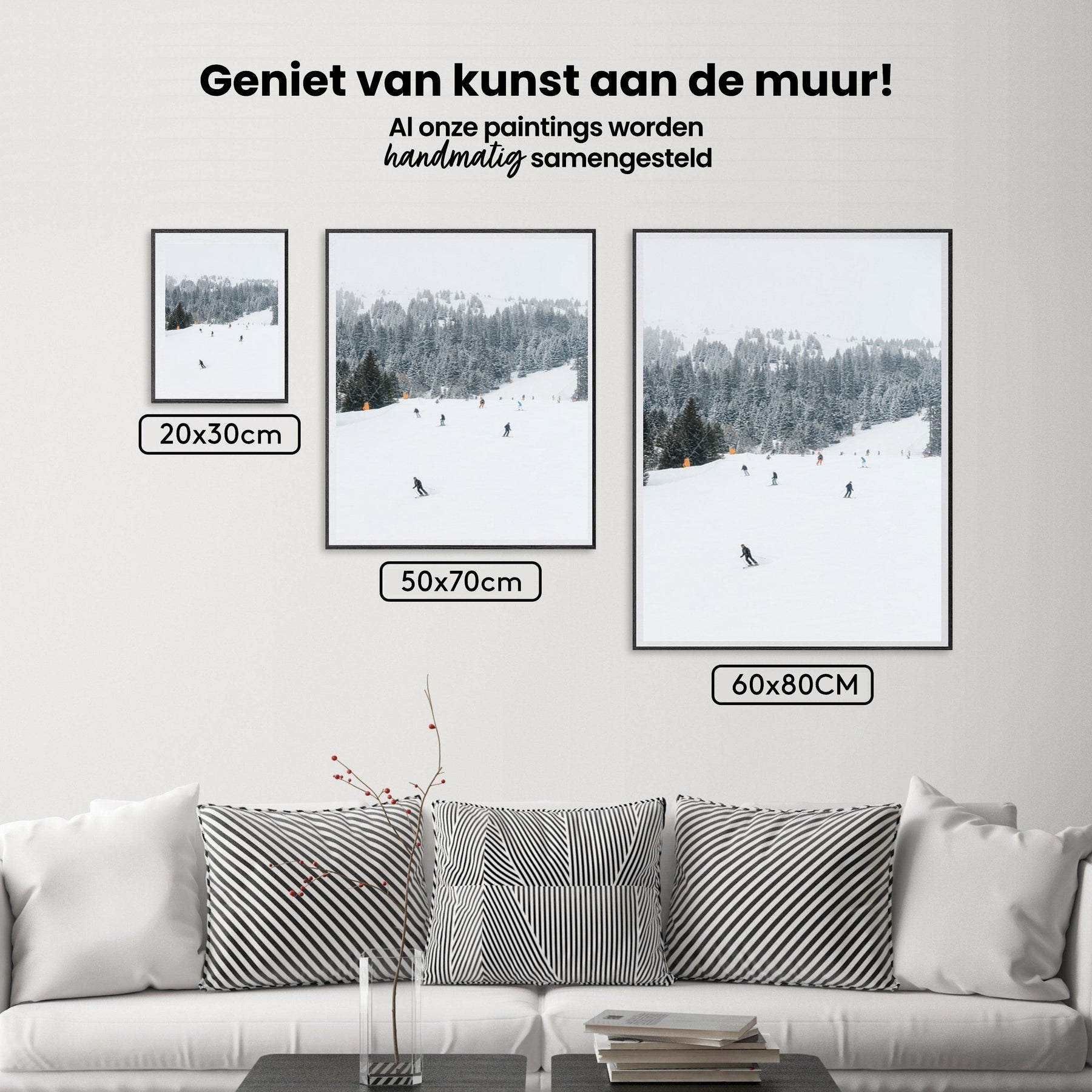 Diamantmaleri - Skipiste i Østrig