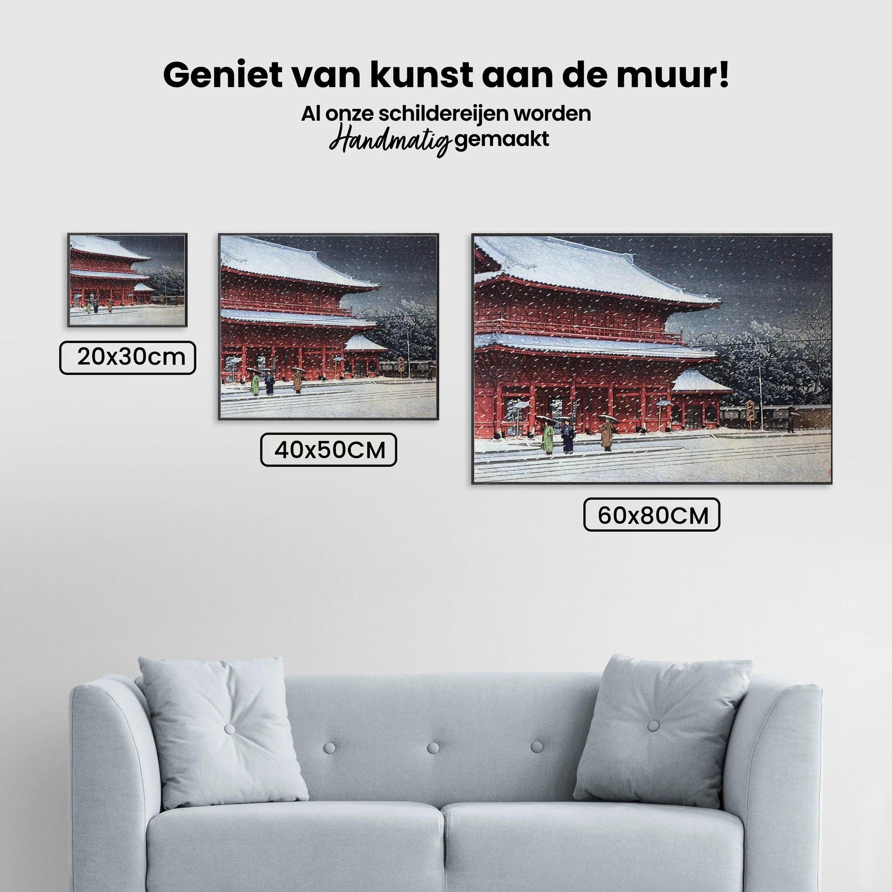 Diamantmaleri - Sne over Zojoji-templet - SEOS Shop ®