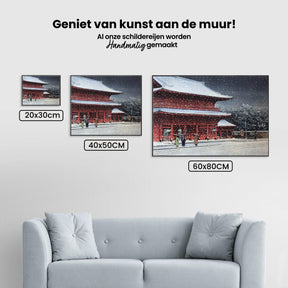 Diamantmaleri - Sne over Zojoji-templet - SEOS Shop ®