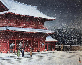 Diamantmaleri - Sne over Zojoji-templet - SEOS Shop ®