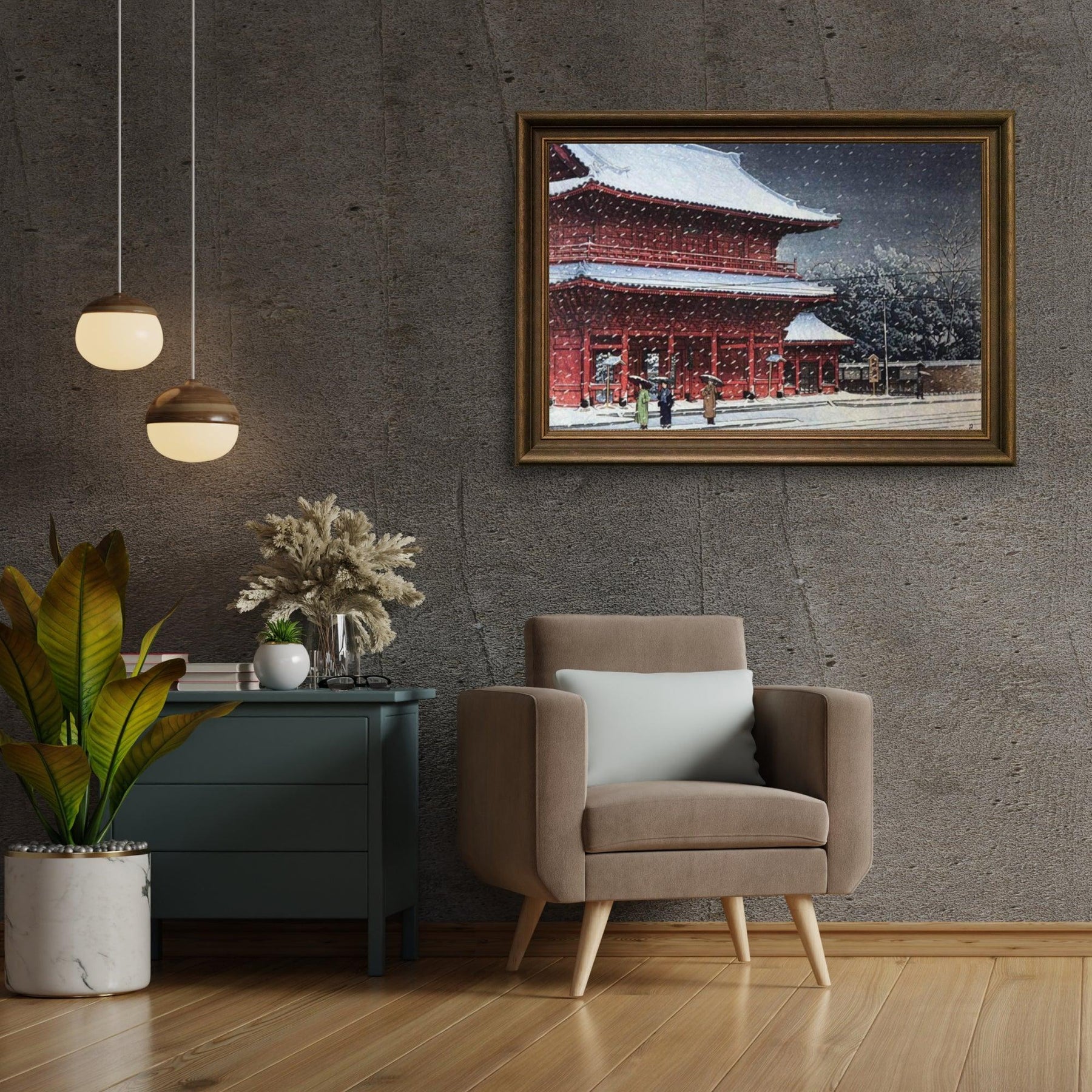 Diamantmaleri - Sne over Zojoji-templet - SEOS Shop ®