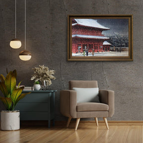 Diamantmaleri - Sne over Zojoji-templet - SEOS Shop ®