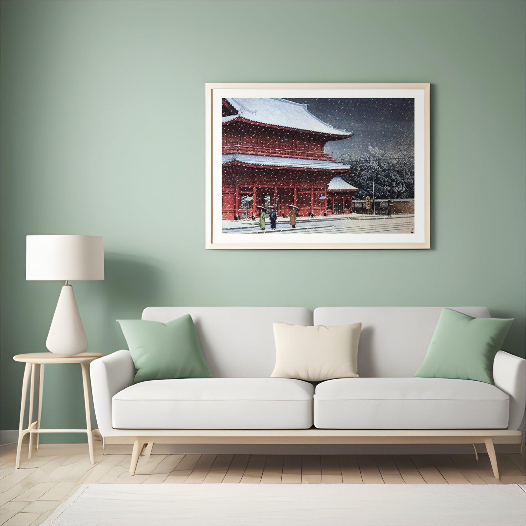 Diamantmaleri - Sne over Zojoji-templet - SEOS Shop ®