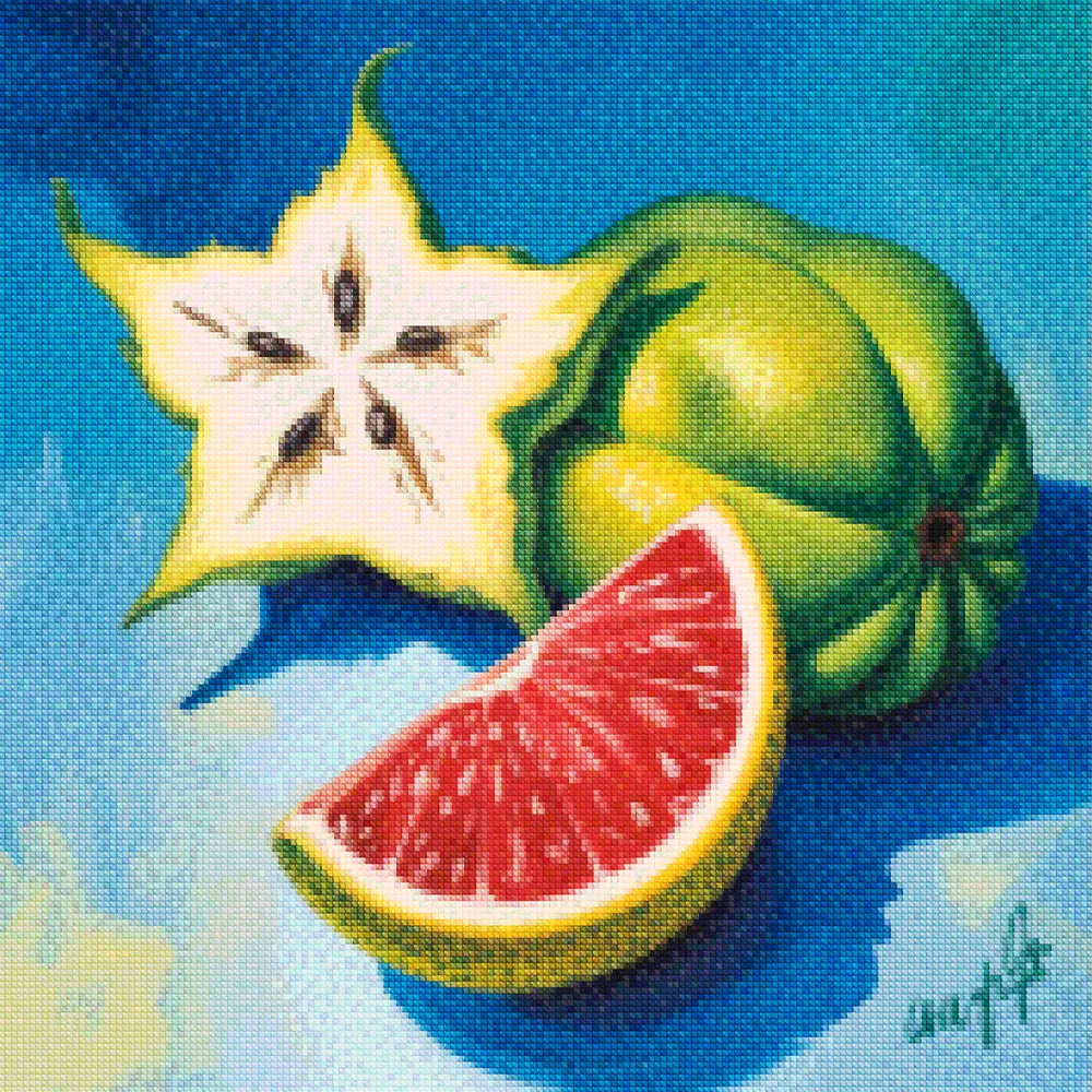 Mini diamantmaleri - Stjernefrugtkys