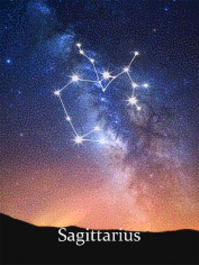 Diamantmaleri - Stjernetegn - Skytten