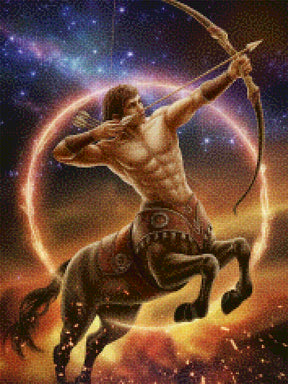 Diamantmaleri - Stjernetegn - Skytten