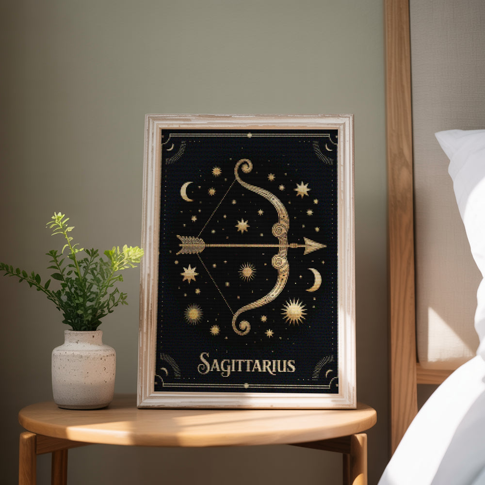 Diamantmaleri - Stjernetegn - Skytten