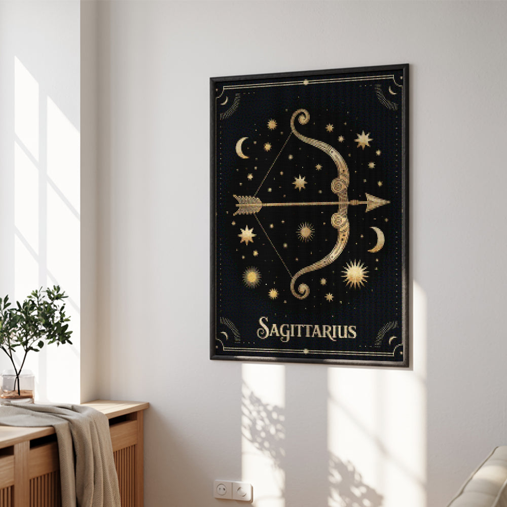 Diamantmaleri - Stjernetegn - Skytten