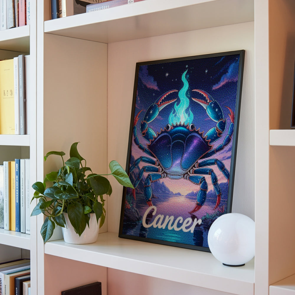 Diamantmaleri - Stjernetegn - Krebs