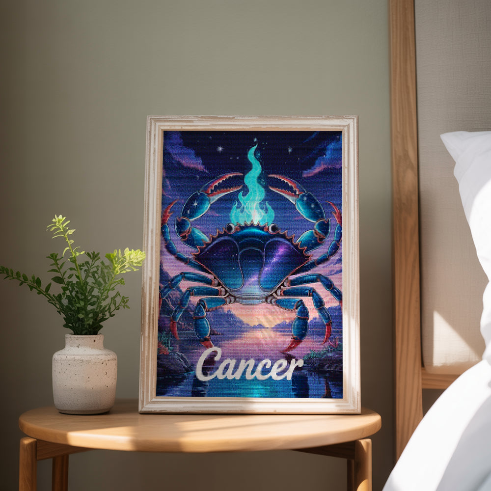 Diamantmaleri - Stjernetegn - Krebs