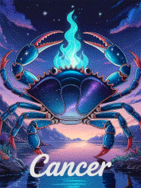 Diamantmaleri - Stjernetegn - Krebs