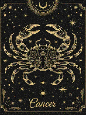 Diamantmaleri - Stjernetegn - Krebs