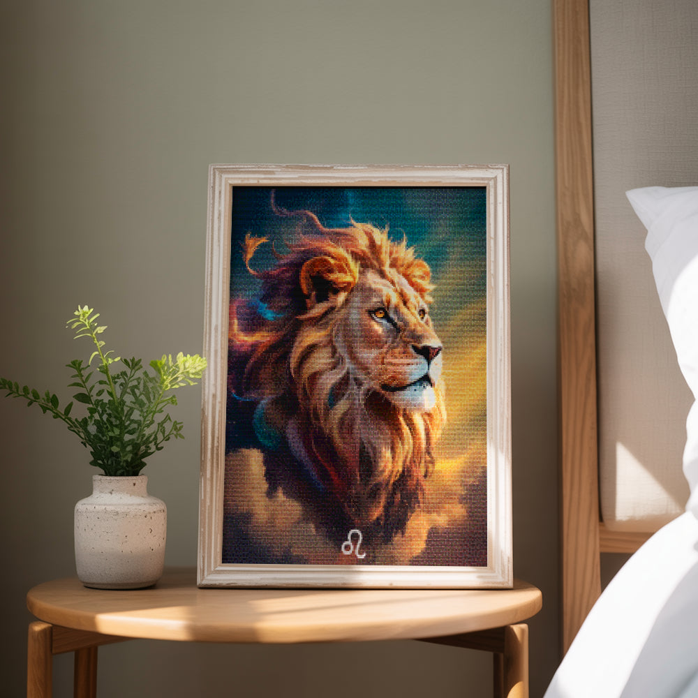 Diamantmaleri - Stjernetegn - Løve