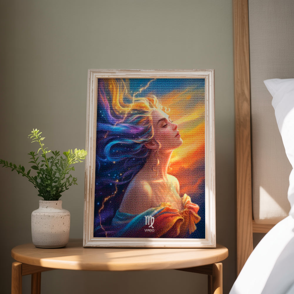 Diamantmaleri - Stjernetegn - Jomfruen