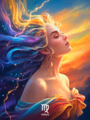 Diamantmaleri - Stjernetegn - Jomfruen