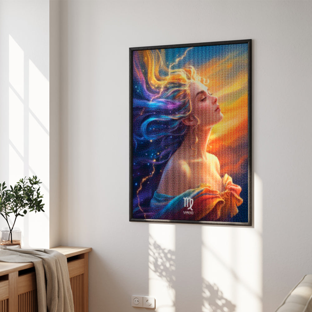 Diamantmaleri - Stjernetegn - Jomfruen