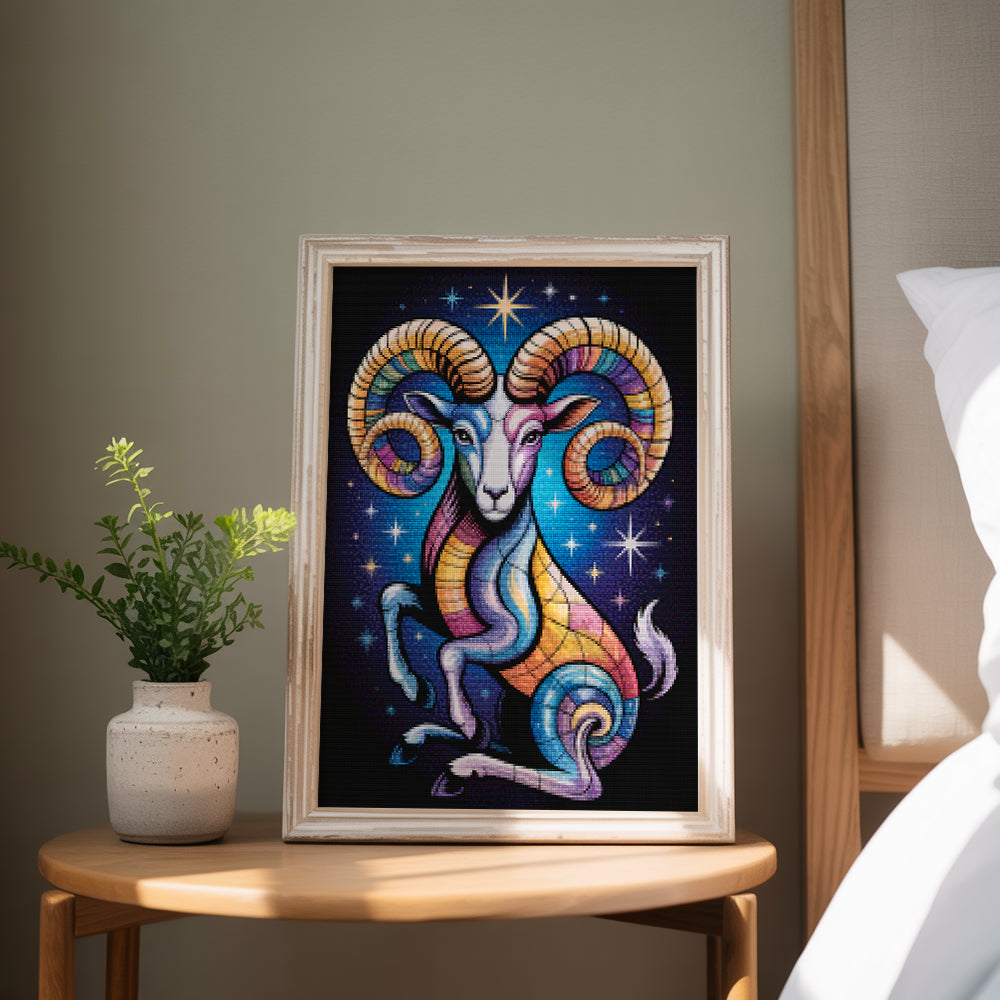 Diamantmaleri - Stjernetegn - Vædderen