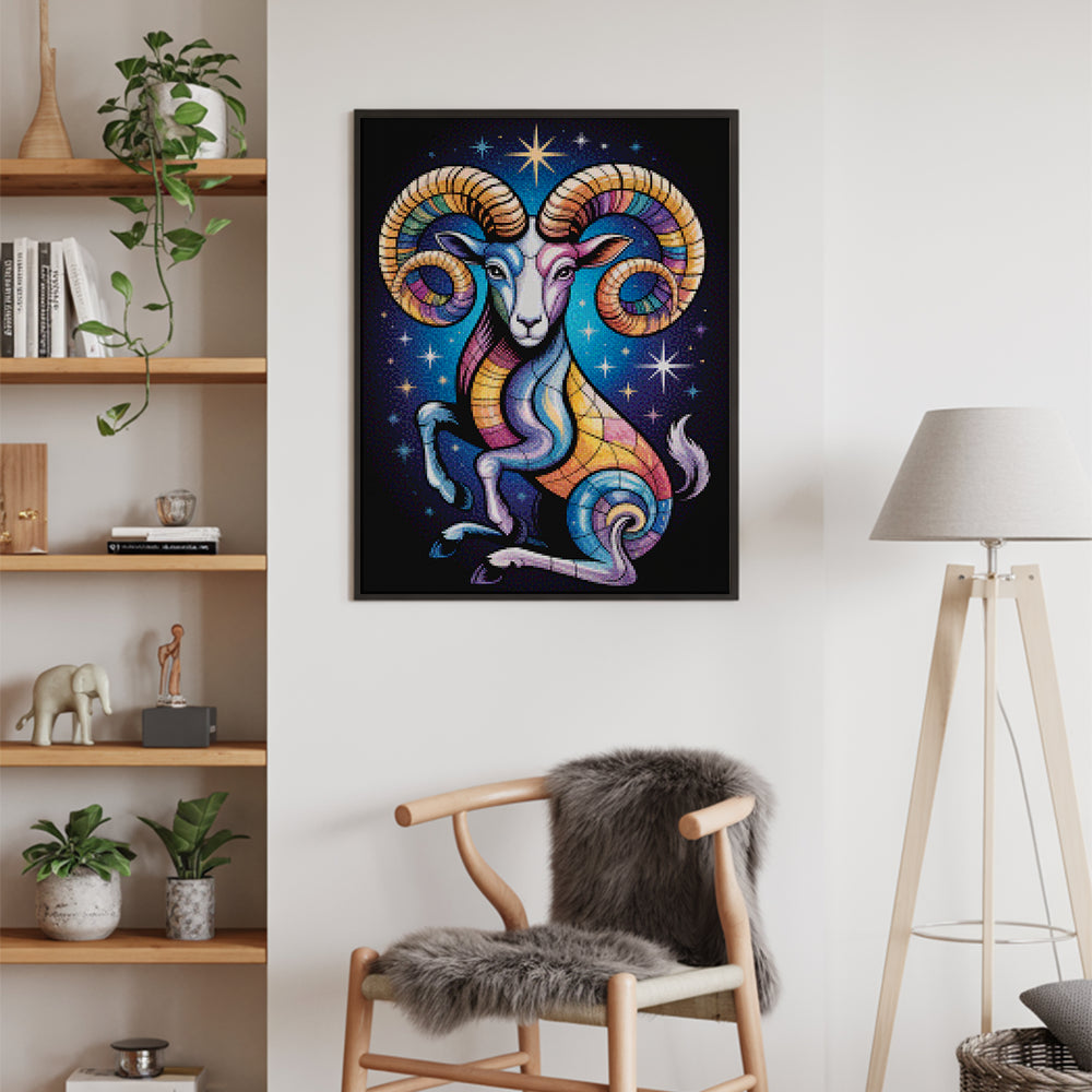 Diamantmaleri - Stjernetegn - Vædderen