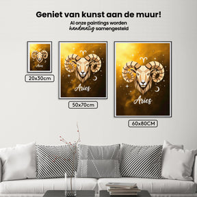 Diamantmaleri - Stjernetegn - Vædderen