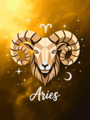 Diamantmaleri - Stjernetegn - Vædderen