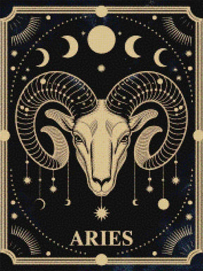 Diamantmaleri - Stjernetegn - Vædderen