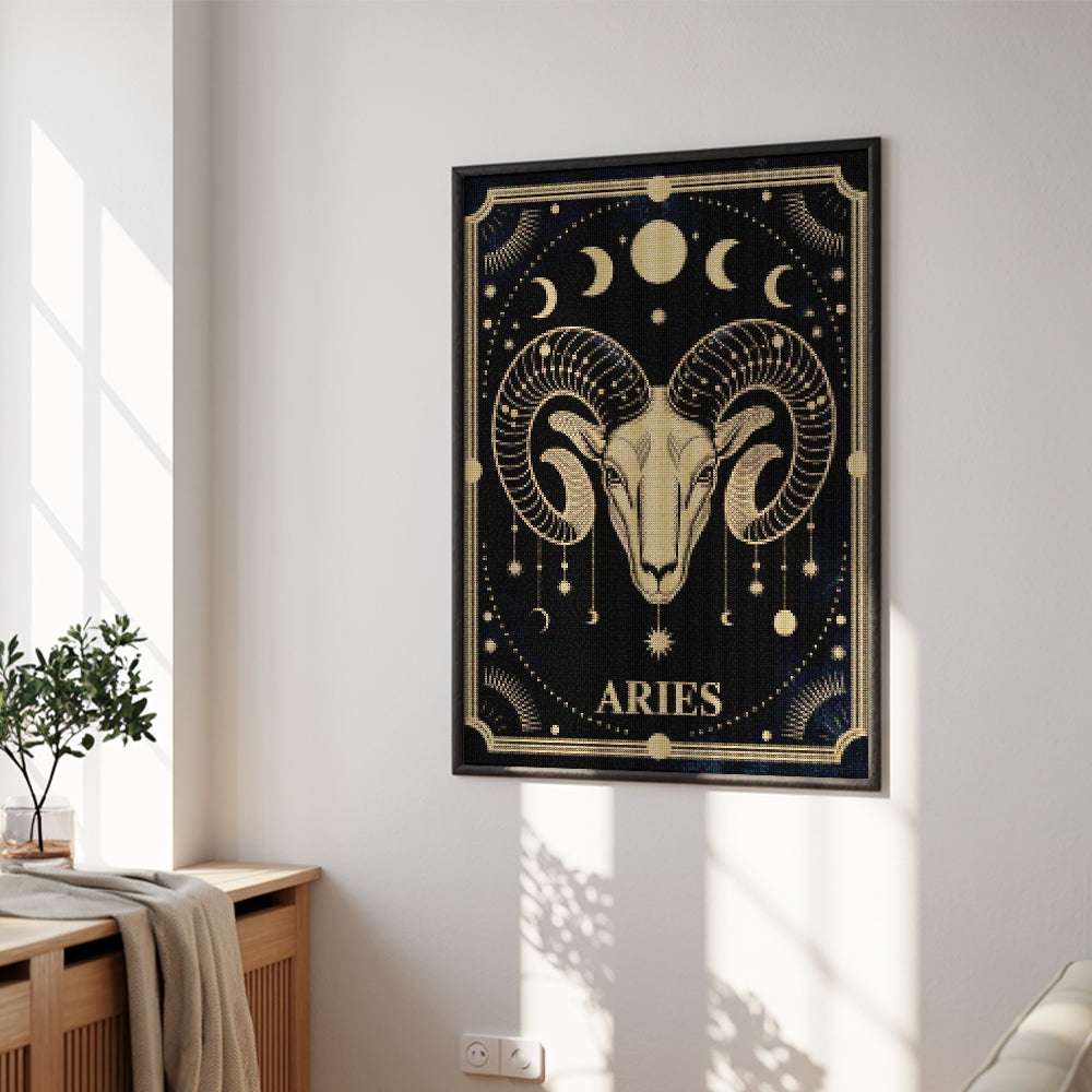 Diamantmaleri - Stjernetegn - Vædderen