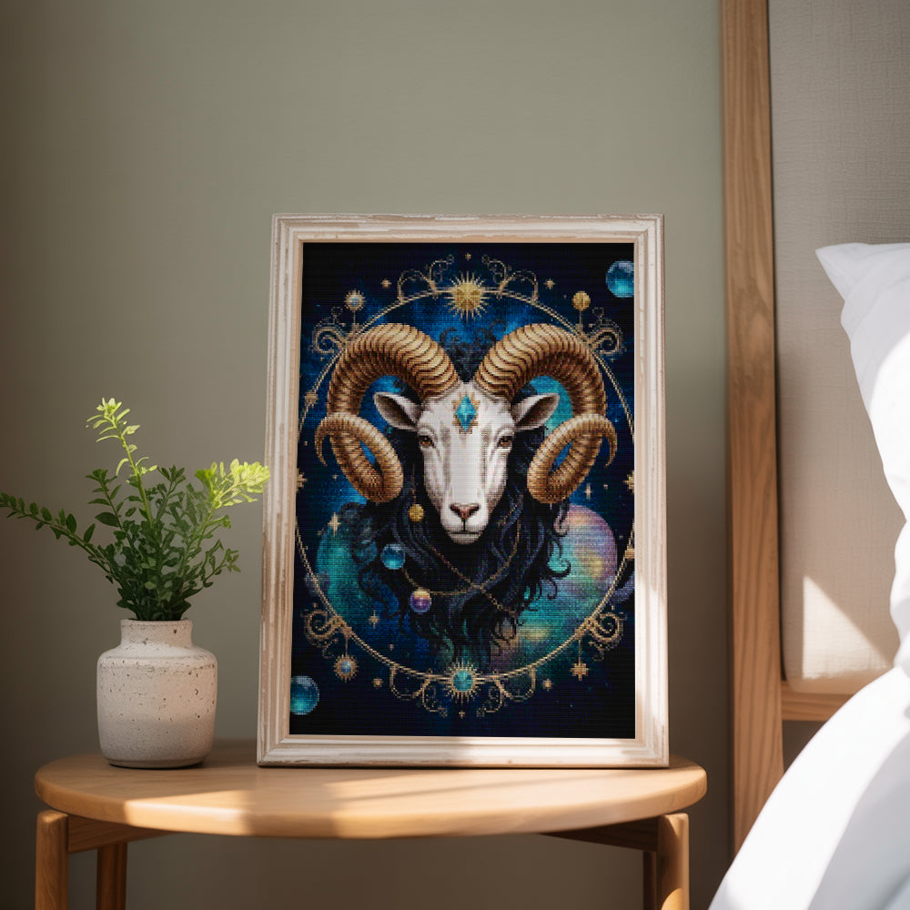 Diamantmaleri - Stjernetegn - Vædderen