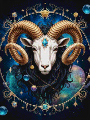 Diamantmaleri - Stjernetegn - Vædderen