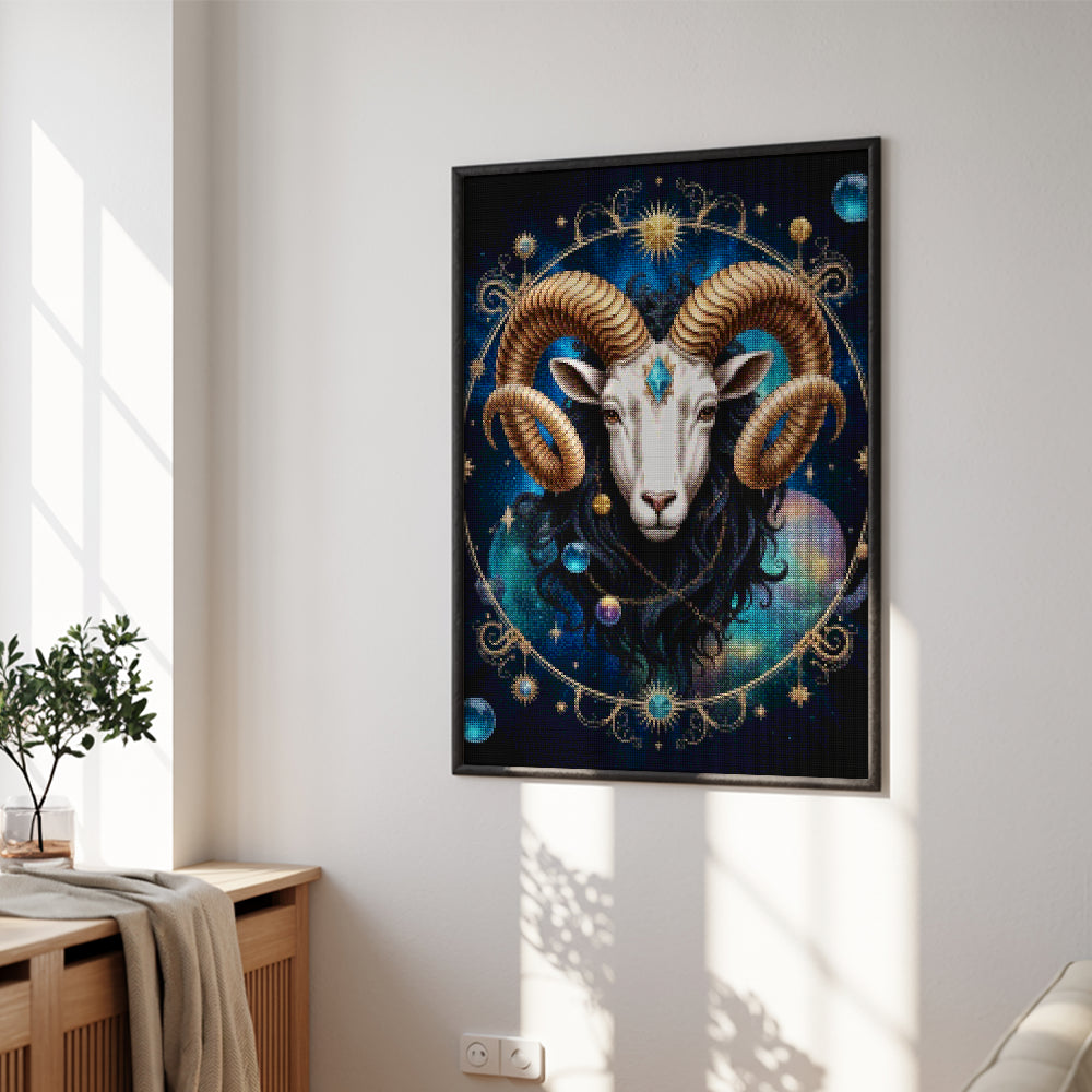 Diamantmaleri - Stjernetegn - Vædderen