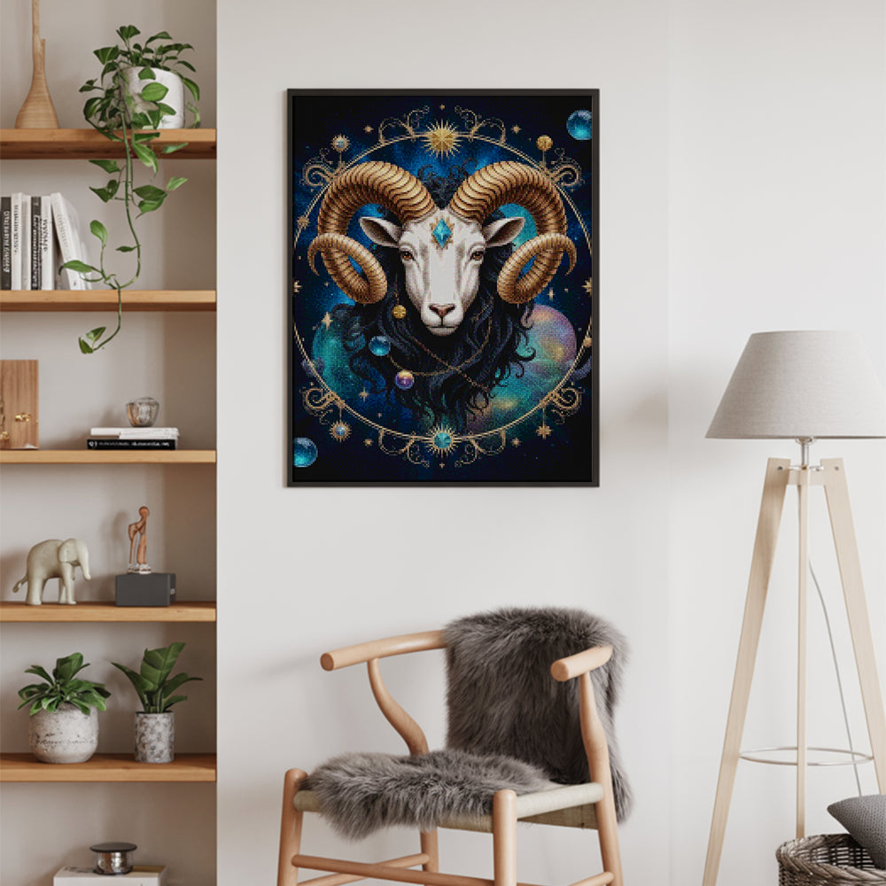 Diamantmaleri - Stjernetegn - Vædderen