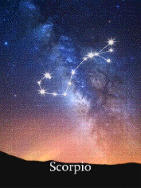 Diamantmaleri - Stjernetegn - Skorpionen