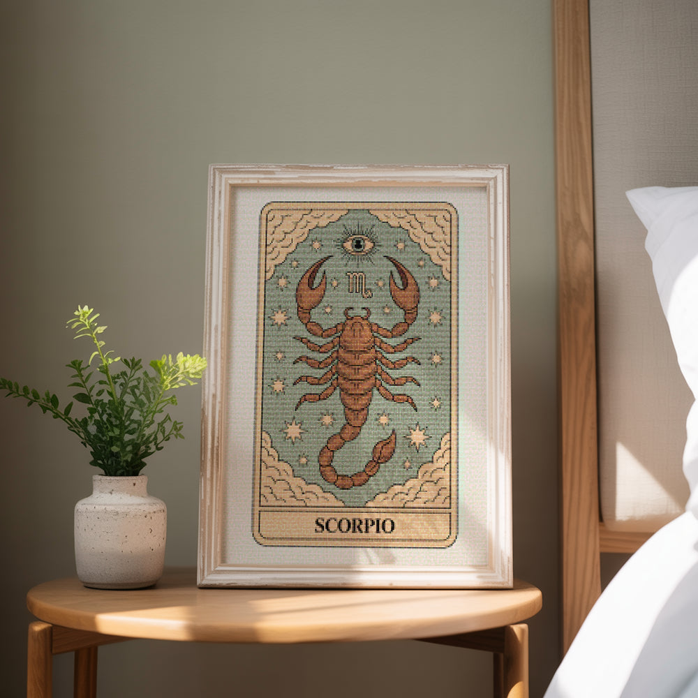 Diamantmaleri - Stjernetegn - Skorpionen