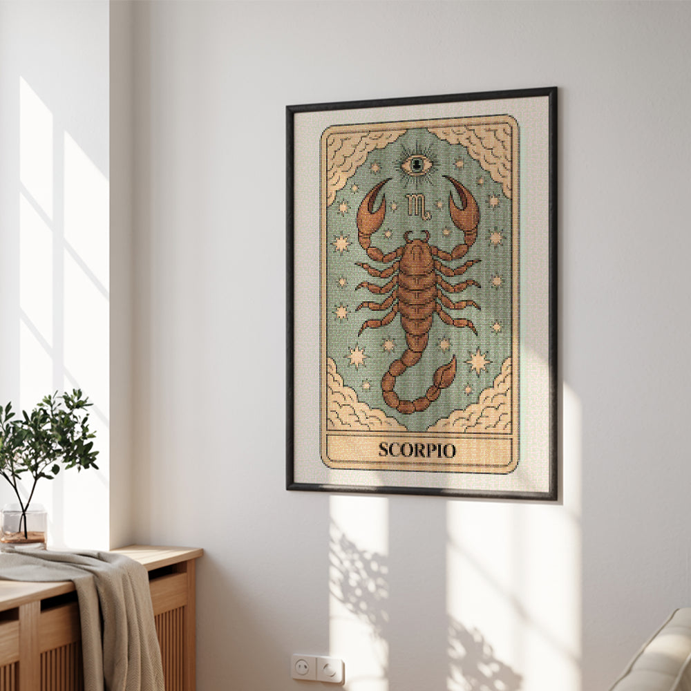 Diamantmaleri - Stjernetegn - Skorpionen