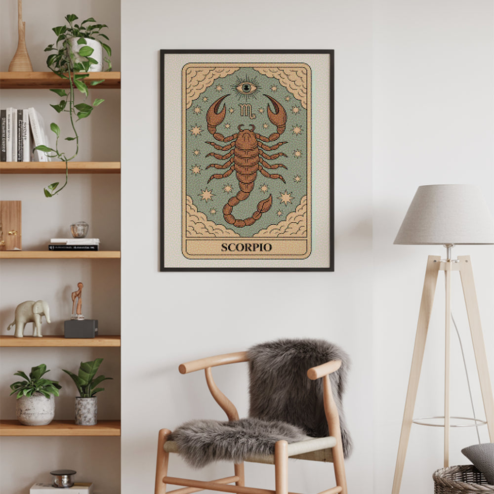 Diamantmaleri - Stjernetegn - Skorpionen