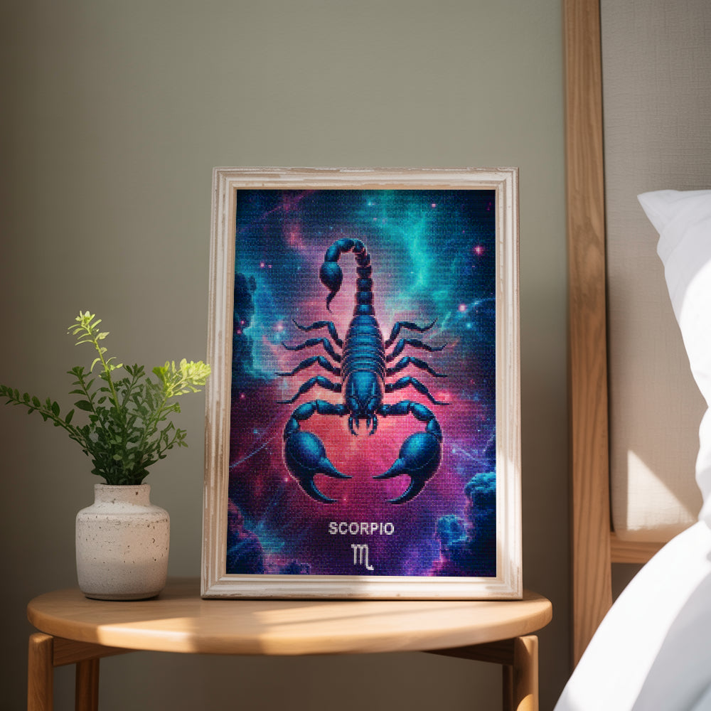 Diamantmaleri - Stjernetegn - Skorpionen